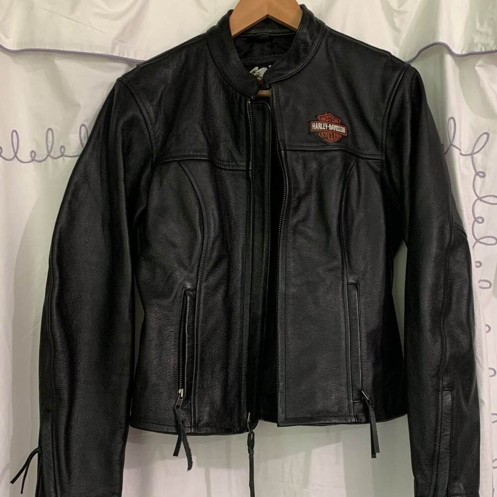 Harley Davidson Leather Rider Jacket Women RN 103819 / CA 03402 Medium